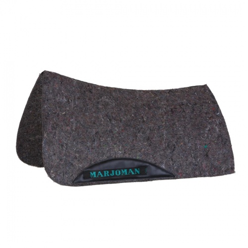 Satteldecke Aragón Vaquera grau mit schwarzem Leder Satteldecke Aragón Vaquera grau mit schwarzem Leder